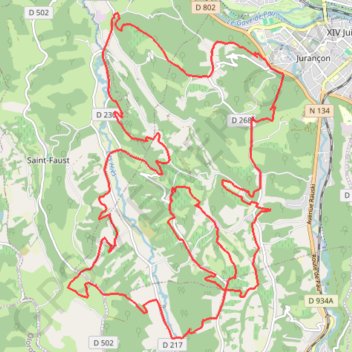 Randonnée Saint-Faust GPS track, route, trail