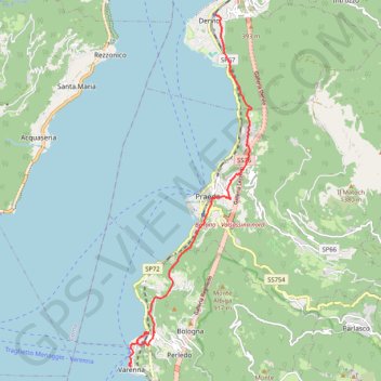 Lac de Come - Dergio Varenna GPS track, route, trail