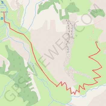 Cabane de la barre GPS track, route, trail