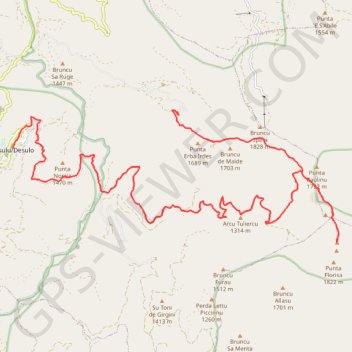 Punta La Marmora GPS track, route, trail