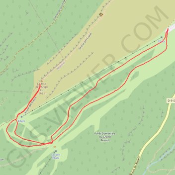 Le revard : les ebats GPS track, route, trail