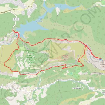 Sainte Victoire Imoucha GPS track, route, trail