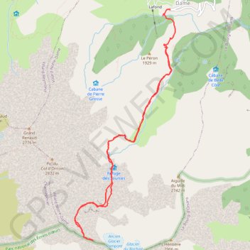 Le rochail GPS track, route, trail