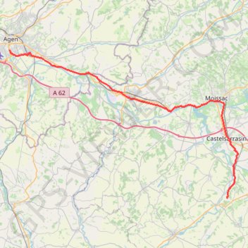 Agen - Montain GPS track, route, trail