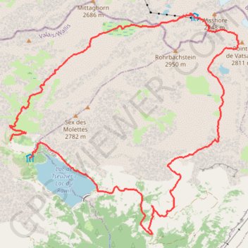 Tour du Wildhorn J2 GPS track, route, trail