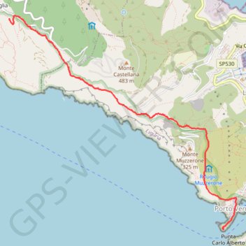 Du Telegrapho à Portovenere GPS track, route, trail