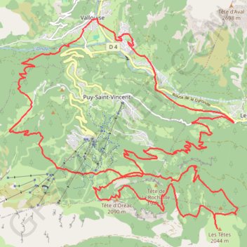 Pousterle - Tour des têtes - Plateau d'oreac - Narreyroux GPS track, route, trail