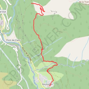 Roussillon GPS track, route, trail