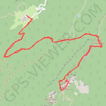 Dent du Chat GPS track, route, trail