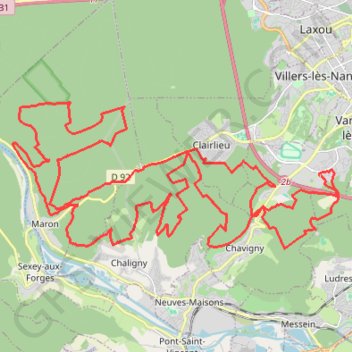 Parcours VTT - 56 km GPS track, route, trail