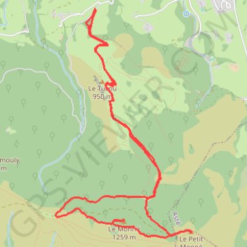 Le Monné GPS track, route, trail