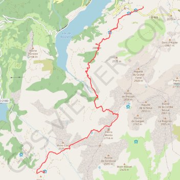 TB J4 gite de La Lai- refuge de la Coire-16402157 GPS track, route, trail