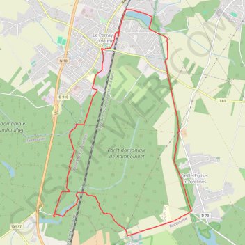 Boucle de autour du Perray-en-Yvelines (78) GPS track, route, trail
