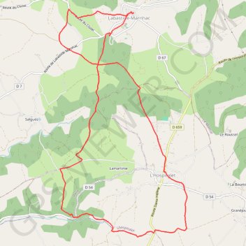 Labastide-Marnhac-Lhospitalet GPS track, route, trail