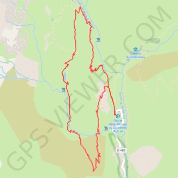 Gioberney lac du Lauzon GPS track, route, trail