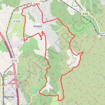 Plateau de Vitrolles Massif de l'Arbois GPS track, route, trail