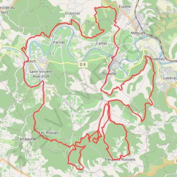 Le Roc Trespouzien 80 Km GPS track, route, trail