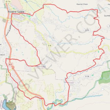 Les Hauteurs de Rivière-Salée GPS track, route, trail