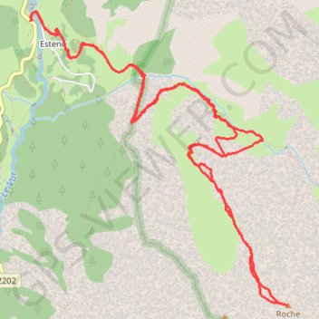 Sommet de Roche Grande (Estenc, 06470) GPS track, route, trail