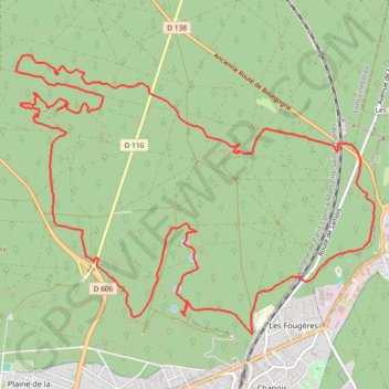 La Tour Denecourt - Forêt de Fontainebleau GPS track, route, trail
