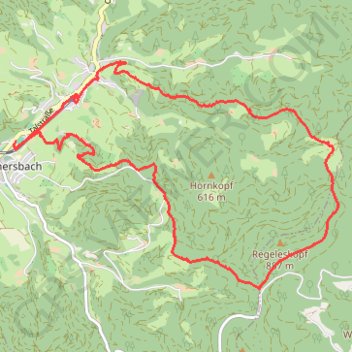 Oberharmersbach Randonnée GPS track, route, trail