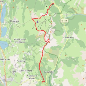 Le Tabor et le Grand Serre par les crêtes GPS track, route, trail