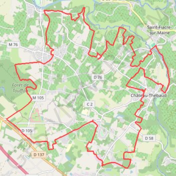 Randonnée VTT de Château-Thébaud GPS track, route, trail