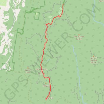 Narrow Neck Trail GPS track, route, trail