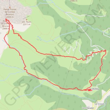 Pic de Combe Bronsin GPS track, route, trail