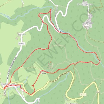 Sentier pédagogique du Sapey GPS track, route, trail