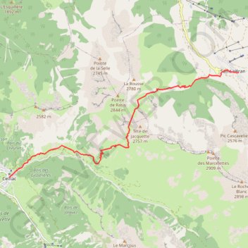 Ceillac - Saint-Véran GPS track, route, trail
