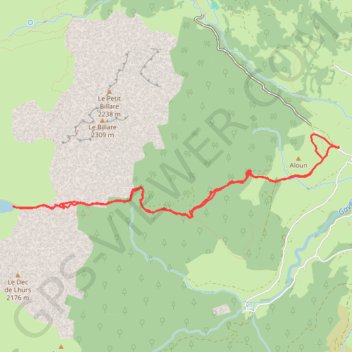 Lac de Lhurs GPS track, route, trail