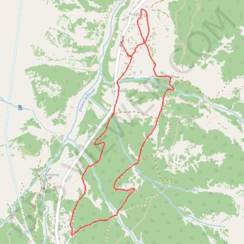 La Fouly GPS track, route, trail