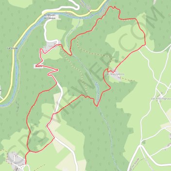 Gorges de la Sioule - Pouzol GPS track, route, trail