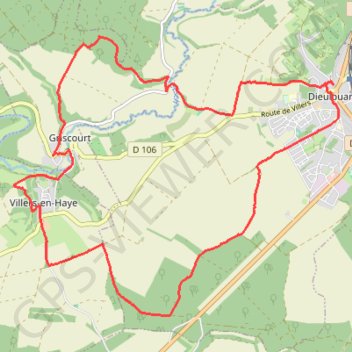 La Roche aux Loups - Dieulouard GPS track, route, trail