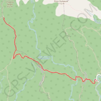 Morne Chapeau Nègre GPS track, route, trail