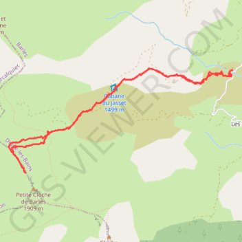 Aller Retour à la Petite Cloche ou Nibles GPS track, route, trail