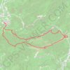 Les Dentelles Sarrasines en boucle par le Devès et le rocher du Turc GPS track, route, trail