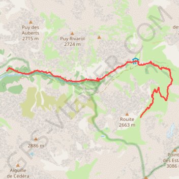 Col du Cheval GPS track, route, trail