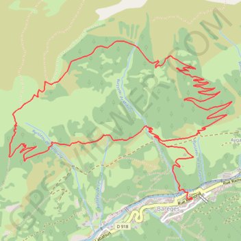 Rando_20130727_(65)Barèges -la montagne fleurie_10,8km__m-m(m) GPS track, route, trail