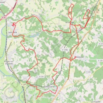 Boucle VTT depuis Vénérand GPS track, route, trail