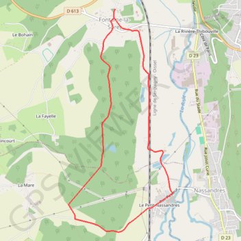 Circuit des Étangs - Fontaine la Soret GPS track, route, trail