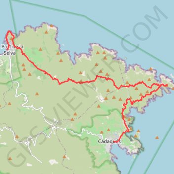 Port de la Selva - Cadaqués GPS track, route, trail