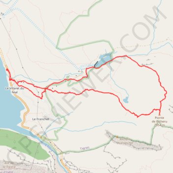 Pointe de Picheru GPS track, route, trail