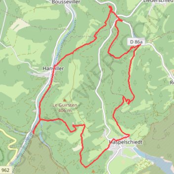 Randonnée de Schwingmuehle à Eberbach par Roppeviller GPS track, route, trail