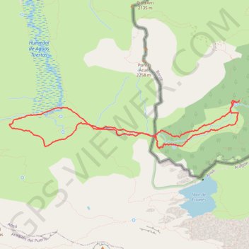 Aguas Tuertas par le col d'Escalé GPS track, route, trail