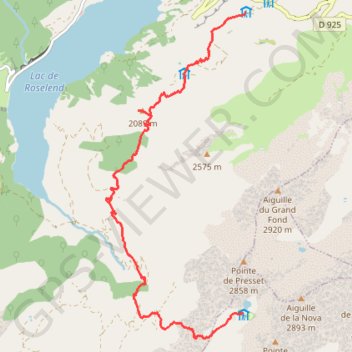 TB J4 gite de Plan Mya- refuge de Presset-16373782 GPS track, route, trail