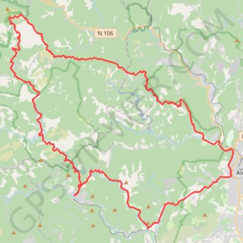 Saint Jean du Gard - Col de la Baraque GPS track, route, trail