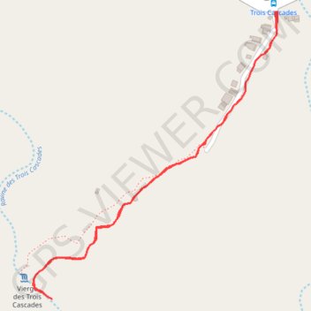 Les Trois Cascades - Hell-Bourg GPS track, route, trail