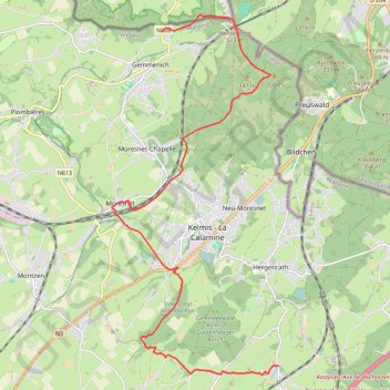 GR 563 : Astenet - Gemmenich GPS track, route, trail